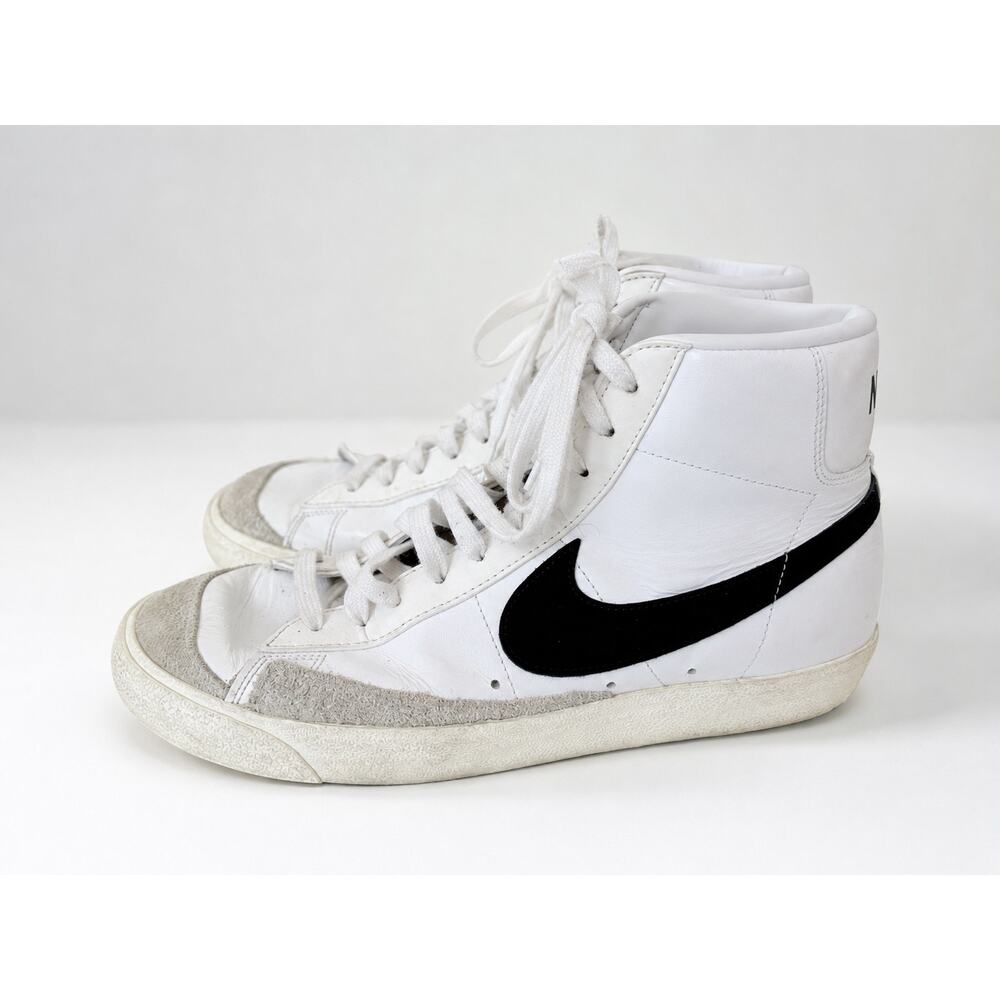 Nike Blazer Mid '77 White Black High Top Sneakers Men's Size 11 Leather